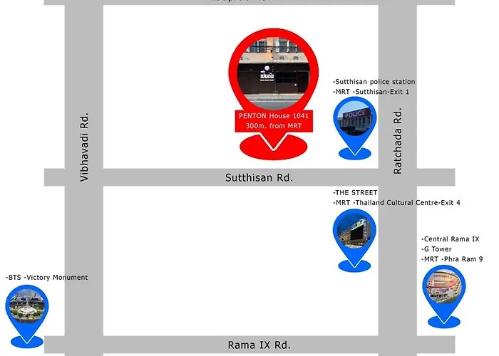 House 300m Mrt 1 Car Park Price Feriehus Bangkok